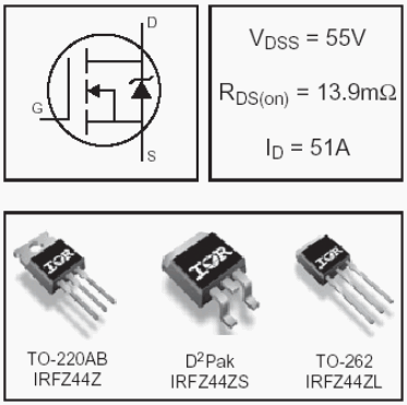 IRFZ44ZL, HEXFET Power MOSFETs Discrete N-Channel